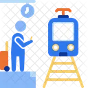Train Waiting  Icon