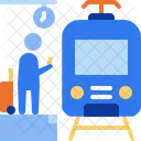 Train Waiting  Icon