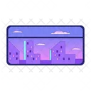 Cityscape Sunset Window Rectangle City Sunset アイコン