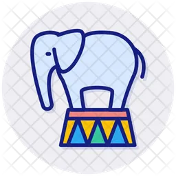 Trained Elephant  Icon
