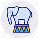 Dressierter Elefant  Symbol