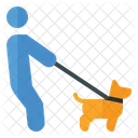 Training Walking With Dog Dog Training Icon