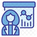 Training Woman Consulting Icon