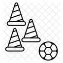 Training Cones Tool Corner Flag Icon
