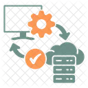 Traitement Processus Nuage Icône