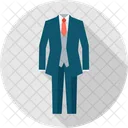 Traje de hombre de negocios  Icono