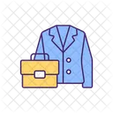 Oficina Traje Vestimenta Icono