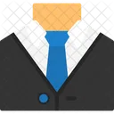 Traje Y Corbata Que Representan Vestimenta Profesional Vestimenta De Negocios Ropa Formal Icon