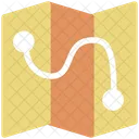 Trajectory Track Route Icon