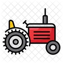 Traktor Landwirtschaftsmaschine Ackerschlepper Symbol