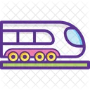 Tram Train Bullet Icon