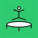 Trampoline Gymnastics Jump Icon