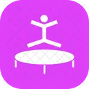 Trampoline Gymnastique Saut Icône