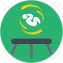 Trampoline Acrobatic Jumping Icon