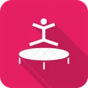 Trampoline Gymnastics Jump Icon