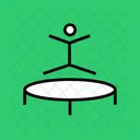 Trampoline Gymnastics Jump Icon