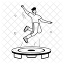 Trampoline Jump  Icon