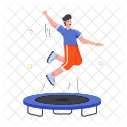 Trampolin springen  Symbol