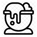 Linienkessel Zaubertrank Hexe Symbol