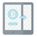 Transacao Criptomoeda Bitcoin Ícone