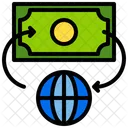 Transacao Global Dinheiro Ícone