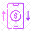 Transacao Dolar Smartphone Icon