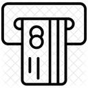 Transação em caixa eletrônico  Ícone