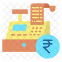 Rupias De Fatura De Transacao Ate Fornecedor Caixa Registradora Ícone
