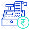 Rupias De Fatura De Transacao Ate Fornecedor Caixa Registradora Ícone