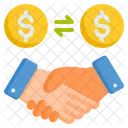 Transacao Investimento Moeda Ícone