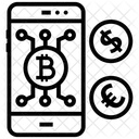 Transferencia Movel Transferencia De Dinheiro Transferencia Movel De Dinheiro Ícone