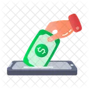 Transacao Online Pagamento Servicos Bancarios Ícone
