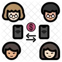 Transacao On Line Familia Pais Ícone