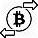Transaccion Bitcoin Transferencia Icono
