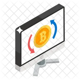 Transacción bitcoin  Icono