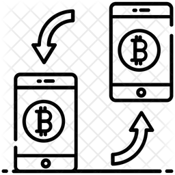 Transacción bitcoin  Icono