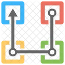 Transacción bitcoin  Icono