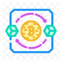 Blockchain Transaccion Criptomoneda Icono