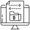 Transaccion De Datos Transferencia De Archivos Documento De Transferencia Icono