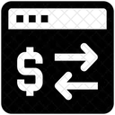 Transaccion De Dinero En Linea Transaccion Moneda Icono