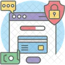 Transacoes On Line Pagamento Com Cartao Gateway Ícone