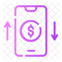 Transaction Dollar Smarthphone Icon