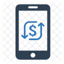 En Ligne Transactionnel Mobile Icône