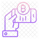 Transaction mobile Bitcoin  Icône