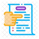Transaction Document Pointer Icon