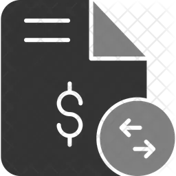 Transactional data Icon - Download in Glyph Style