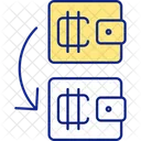 Transactions Between Crypto Wallets Icon