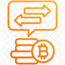 Transaktion Bitcoin Geld Symbol