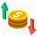 Transaktion Bargeld Gewinn Symbol