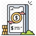 Online Receive Send Icon